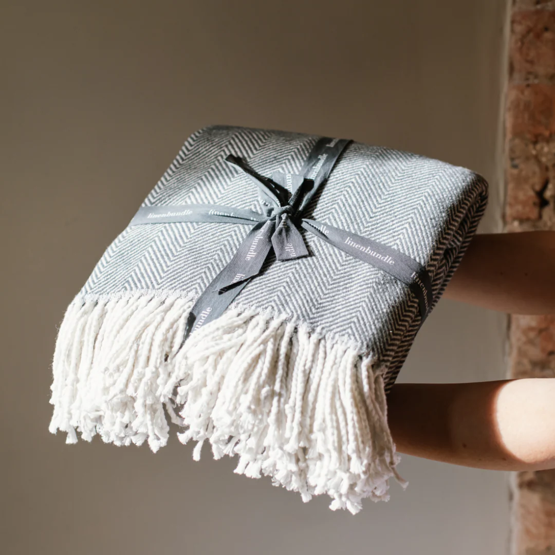 FREE GIFT - Cotton Herringbone Throw - Image 6
